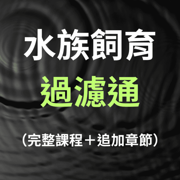 水族飼育過濾通｜完整課程